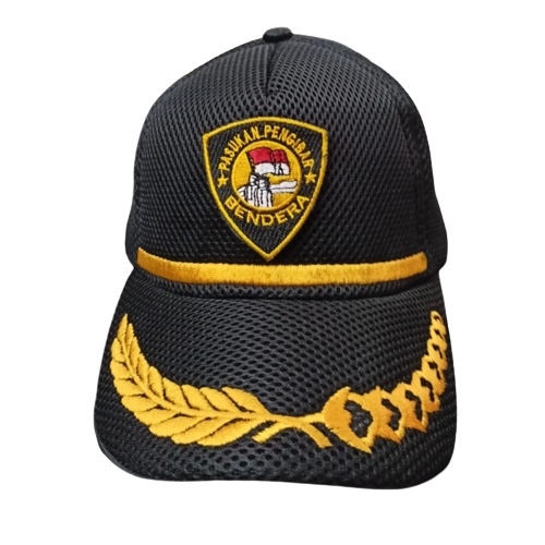 TOPI PASKIBRA JARING DOBEL MESS PADI KAPAS
