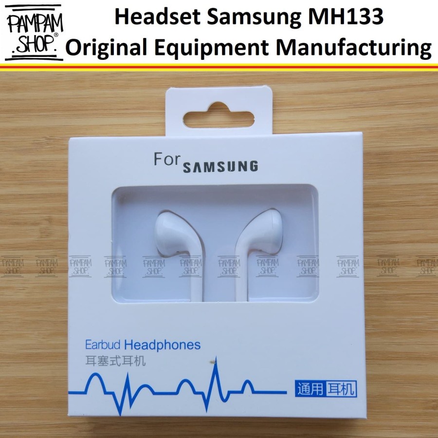Headset Earphone Samsung MH133 Original OEM S7 S8 S9 Note 4 5 8 J1 J2 J3 J7 A3 A5 A7 Prime Pro EDGE
