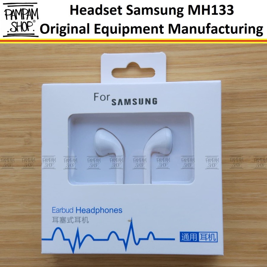 Headset Earphone Samsung MH133 Original OEM S7 S8 S9 Note 4 5 8 J1 J2 J3 J7 A3 A5 A7 Prime Pro EDGE