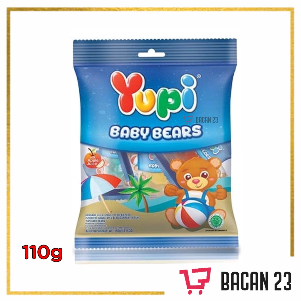 Yupi Baby Bears 110gr / Permen Yupi - Permen Jelly / Bacan 23 - Bacan23