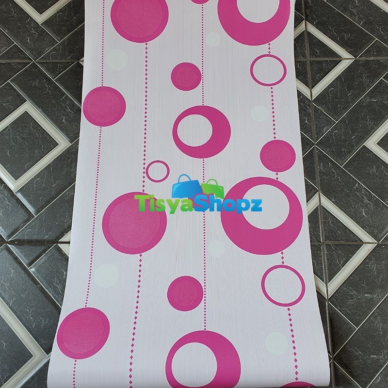 Wallpaper sticker Bubble Pink Bertekstur