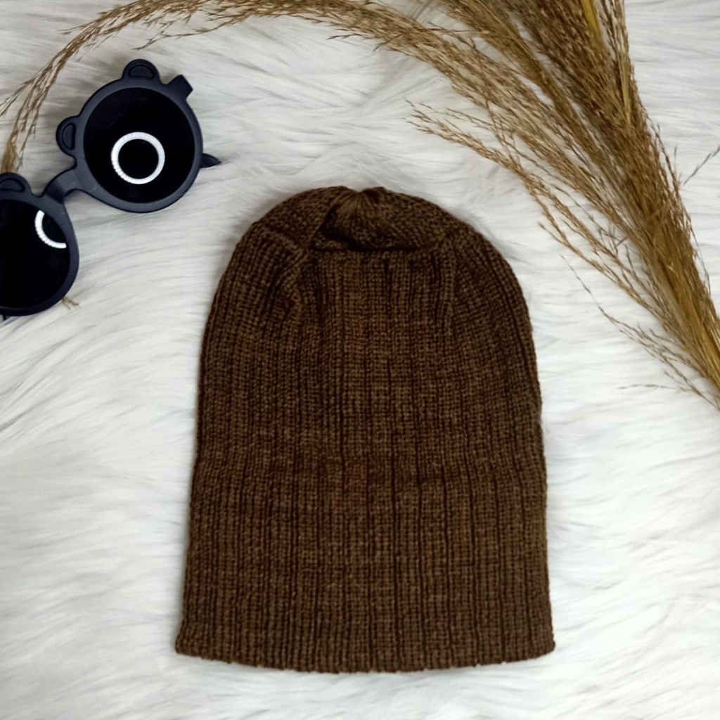 Moms Syafa Kupluk Rajut Anak Polos Bannie Hat Untuk Pria Dan Wanita (Kupluk Salman)