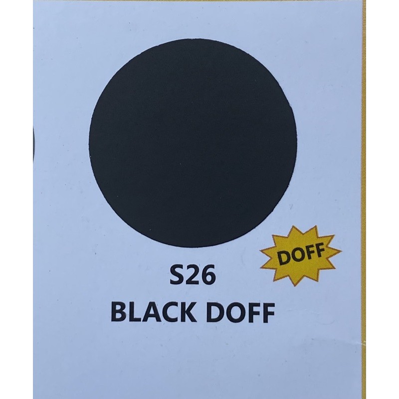 Cat Semprot Sapporo Ultimate 400cc - S26 Black Doff