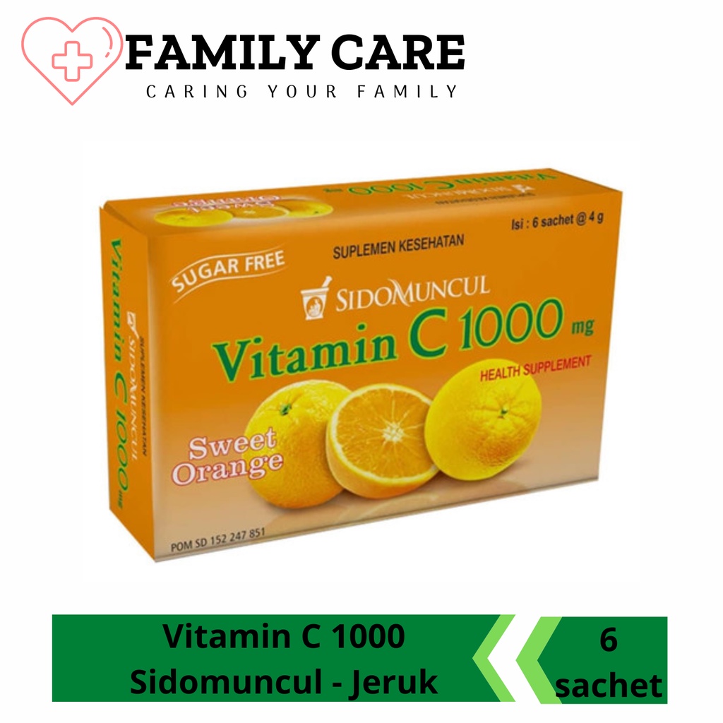 Vitamin C 1000 Sidomuncul rasa Jeruk Manis