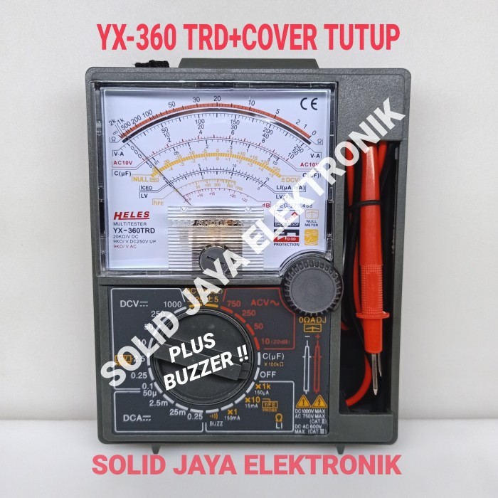 MULTI TESTER HELES YX-360TDR MULTITESTER METER ANALOG AVOMETER YX 360 TDR YX360 TDR ASLI ORIGINAL