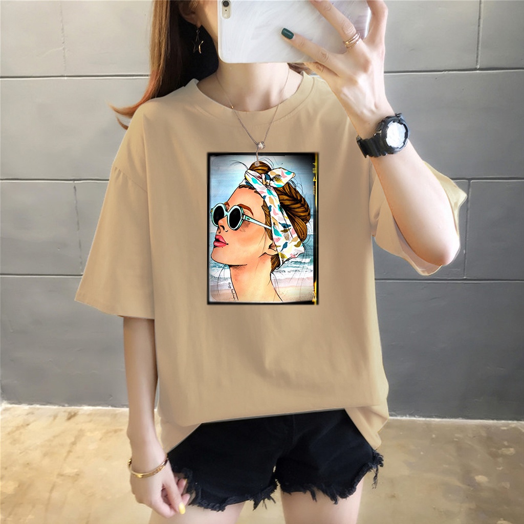 FF Kaos Katun Wanita Lengan Panjang 3/4 - Hijab Colaboration