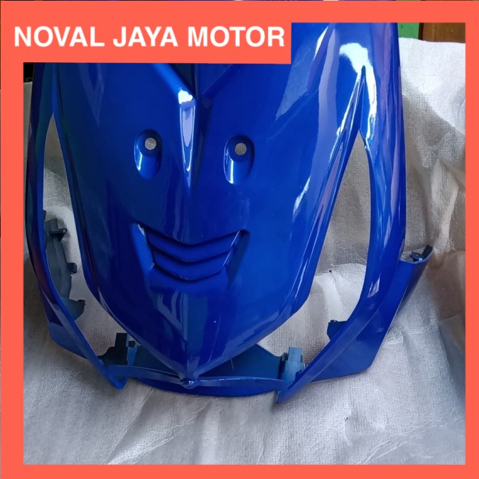 tameng depan Beat karbu biru tua