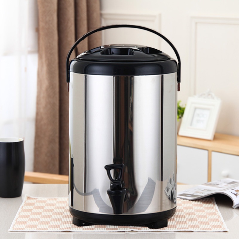 THERMOS JUMBO Water Jug Milk Tea Bucket 8/10 LITER Stainless Stell / Thermos Milk Tea Jumbo 4508/4510