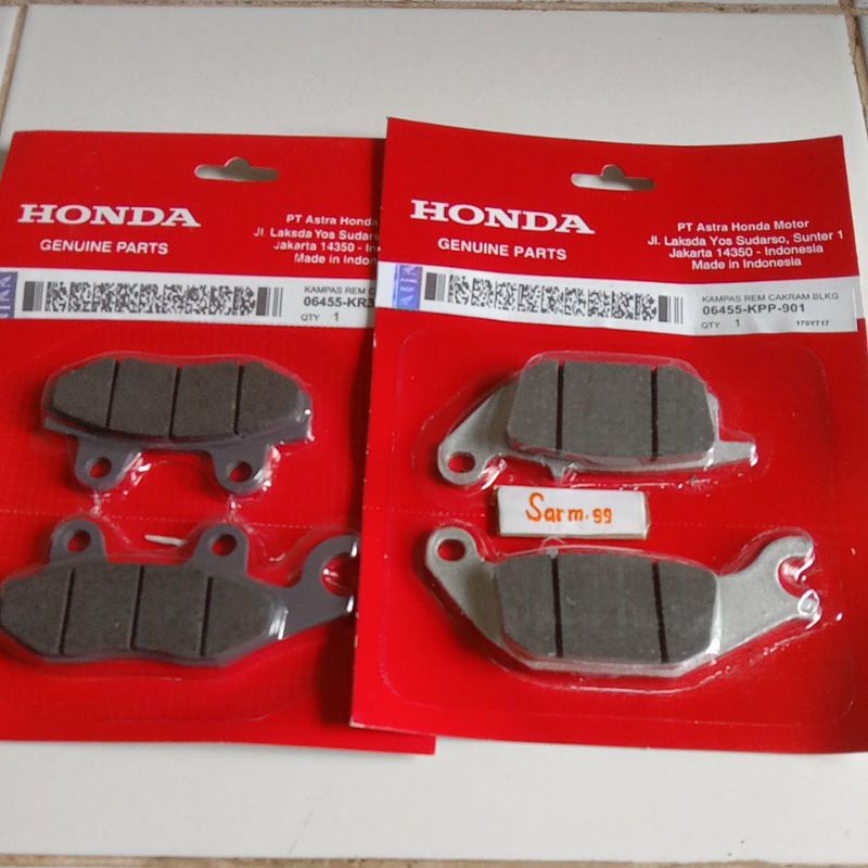 Kampas Rem Cakram Depan Belakang Supra 125 Batman Blade CS1 Kualitas Original