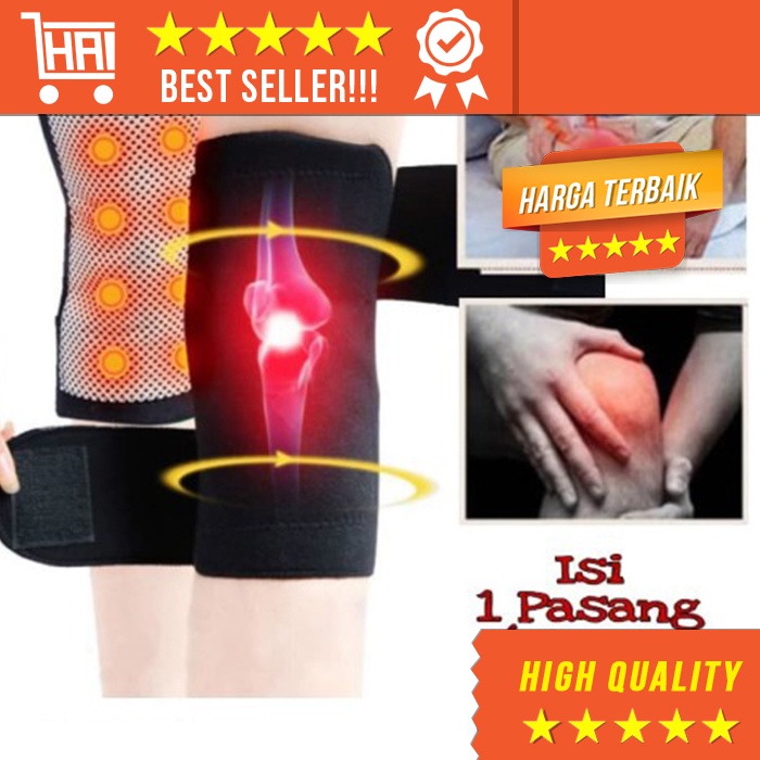 [ORIGINAL]ABUK TERAPI LUTUT TOURMALINE PEMANAS LUTUT TERAPI LUTUT MAGNETIC  ALAT PELINDUNG