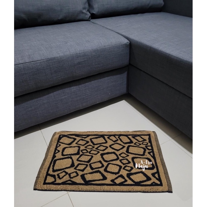 keset handuk home sweet home katun keset kamar mandi Tebal - KOTAK-Kotak coklat