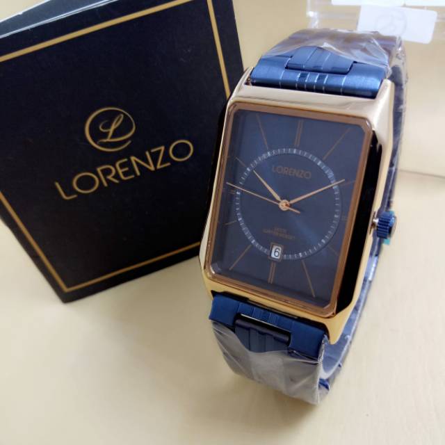 Jam Tangan Cewek Lorenzo 1092 Rantai Luxury Branded Original