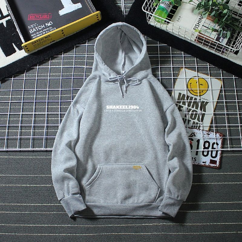 New sweater hoodie premium unisex bahan katun tebal gramasi 280 motif SHAKEEL1984 terlaris ukuran M L XL XXL XXXL