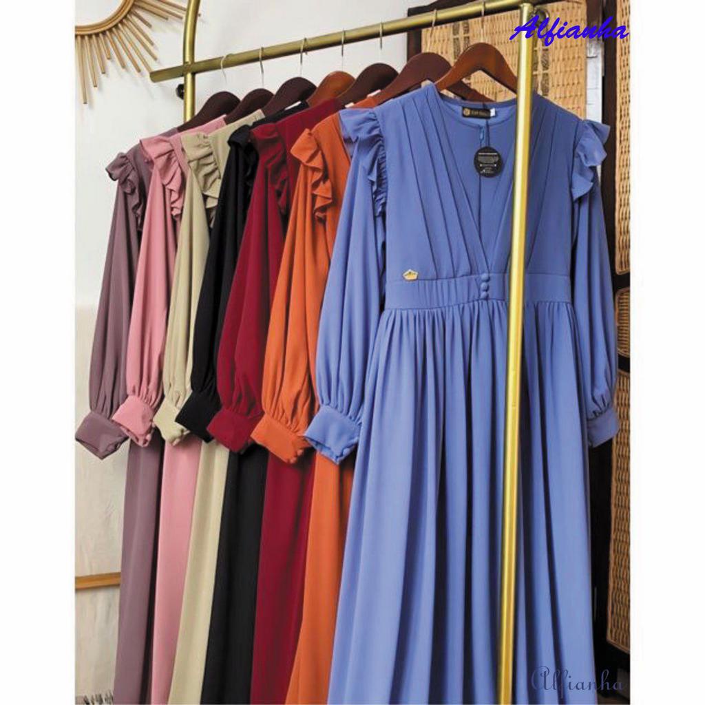 Alfianha Gamis Naomi Crinkle Airflow Premium