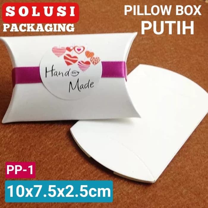 

ISI 36PCS KOTAK AKSESORIS PUTIH PP1/BOX/TEMPAT SOUVENIR KADO/PILLOW BOX/KARDUS