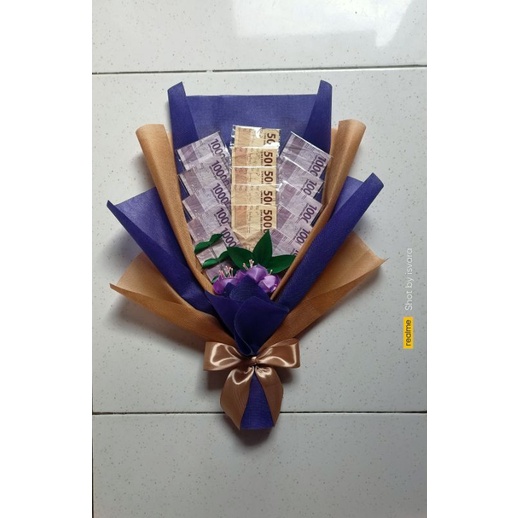 Bucket buket bouquet bunga uang