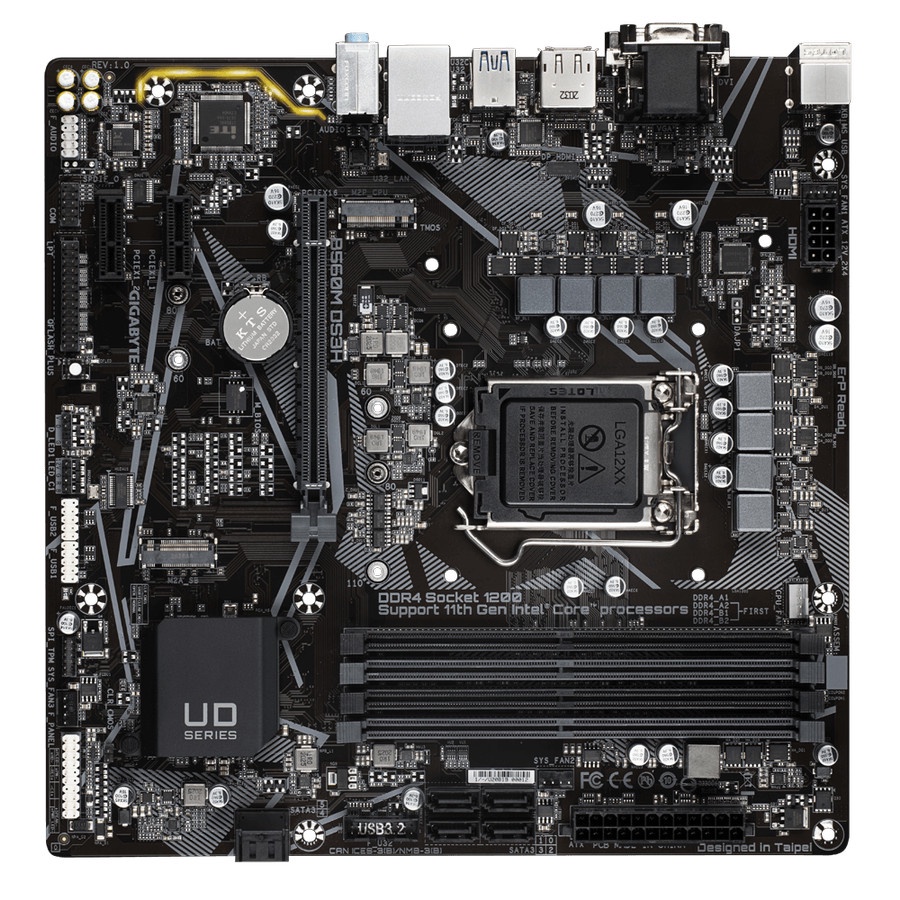 Gigabyte B560M DS3H V2 (LGA1200, B560, DDR4, USB3.2, SATA3)