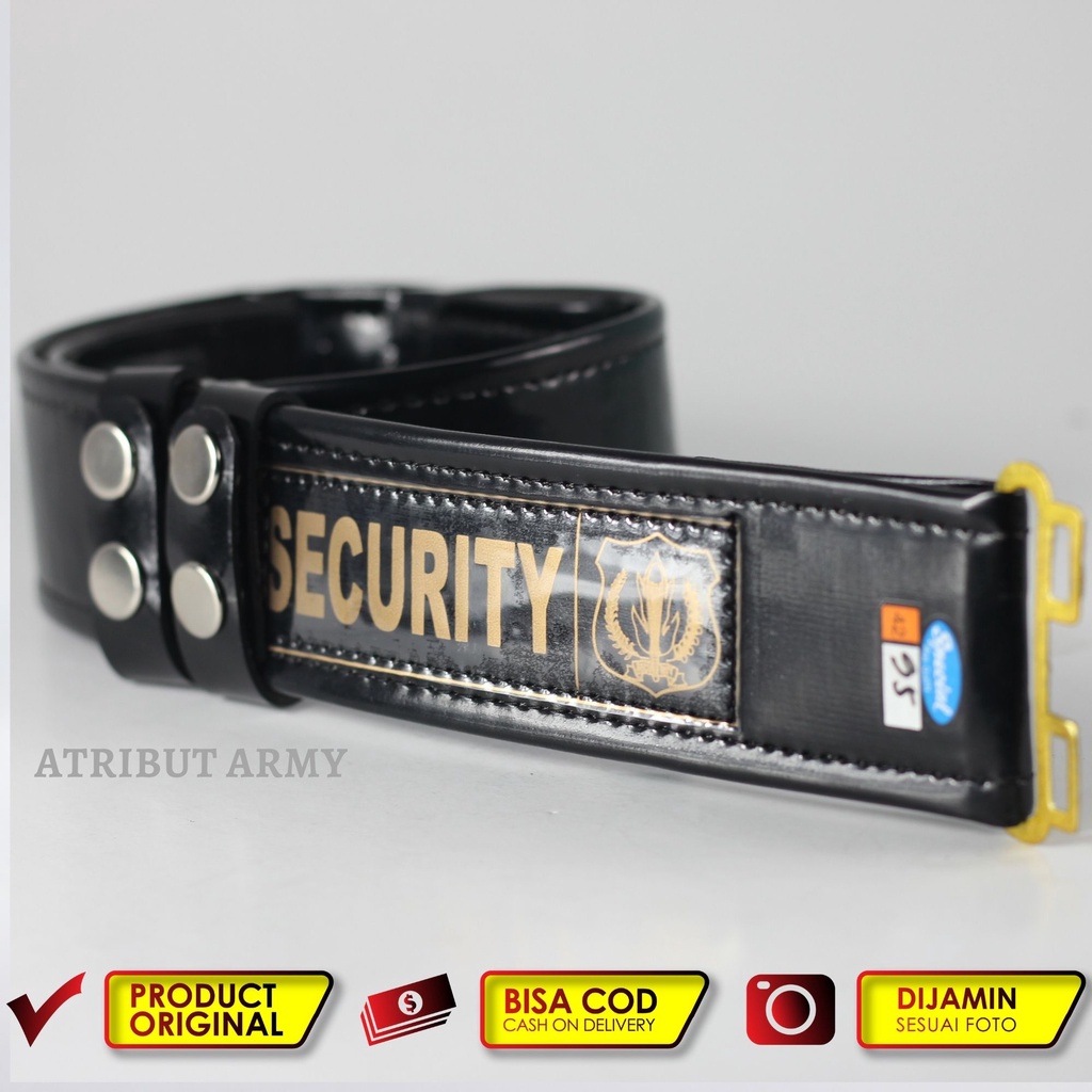 SABUK / KOPEL IKAT PINGGANG SATPAM SECURITY POLOS [SABUK SAJA]