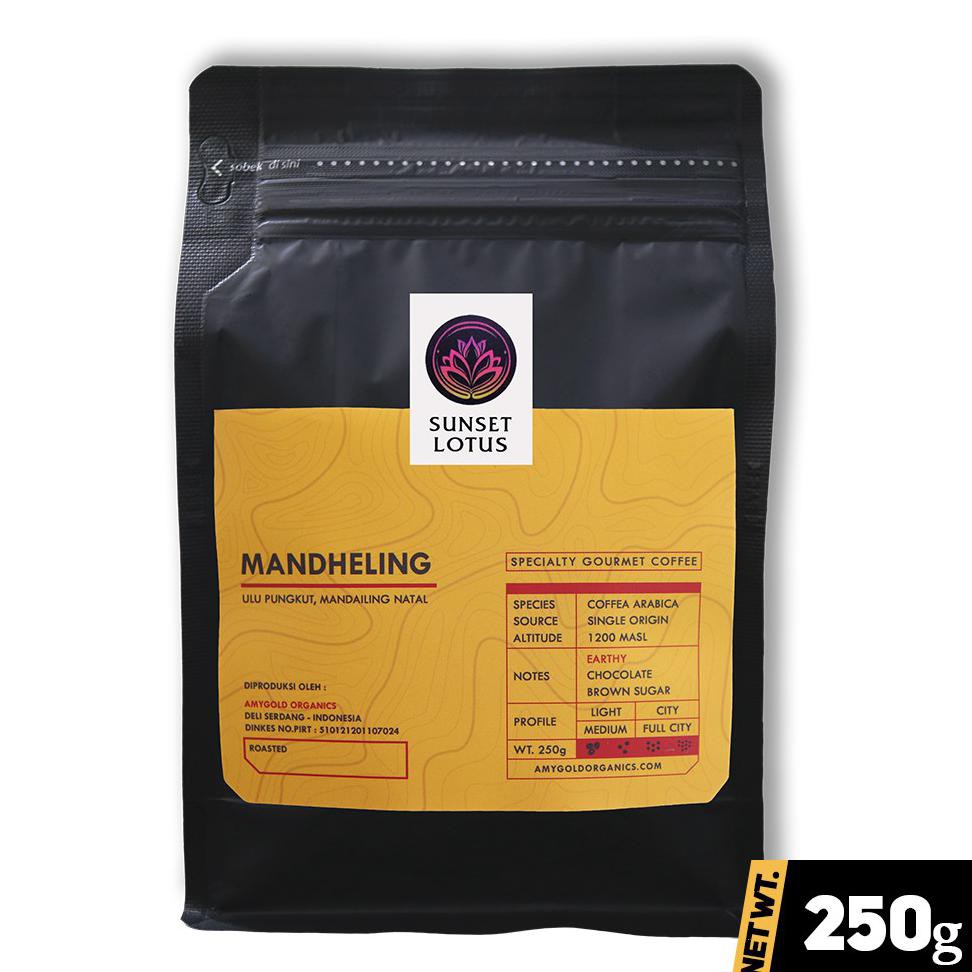 

( BISA COD ) Kopi Arabika Mandailing 250g | Sunset Lotus Specialty BOOM SALE [Kode 1|Kode 2|Kode