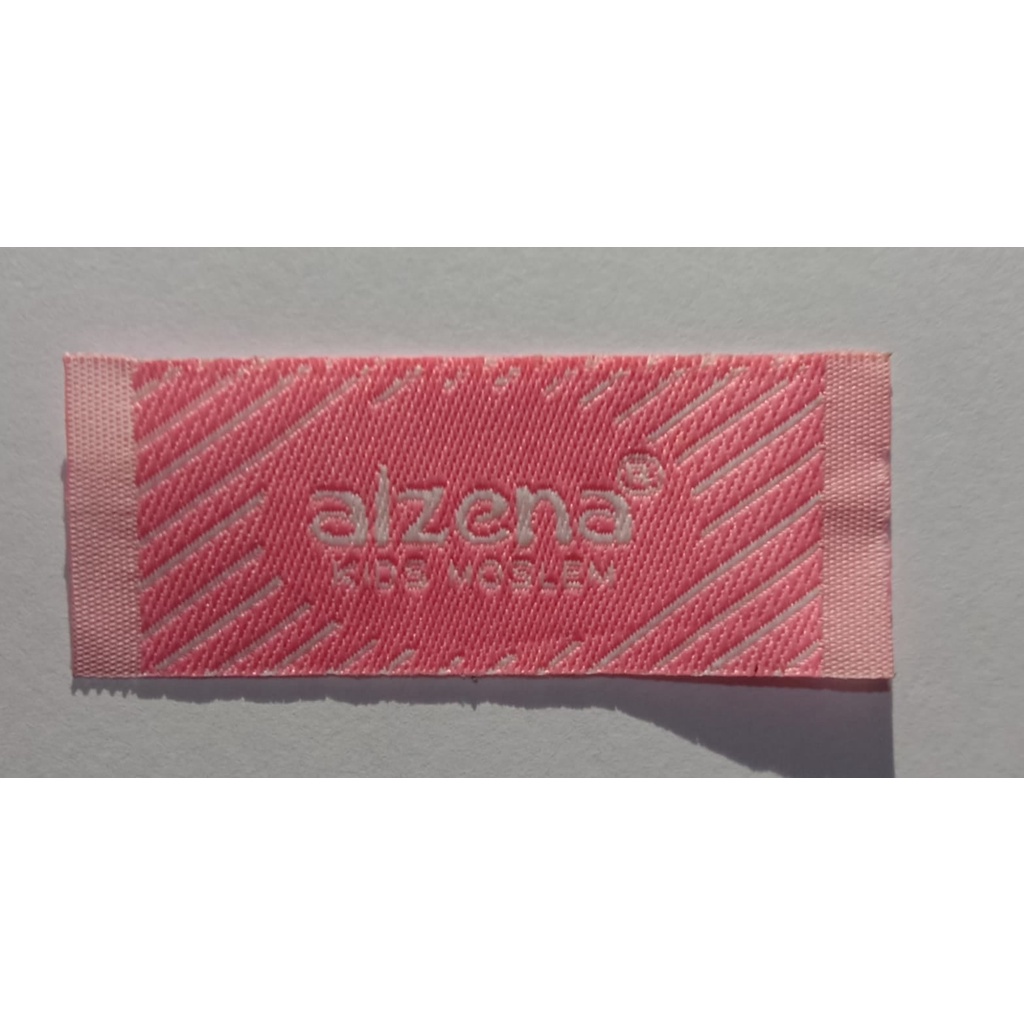label woven sattin printing pita dan logo