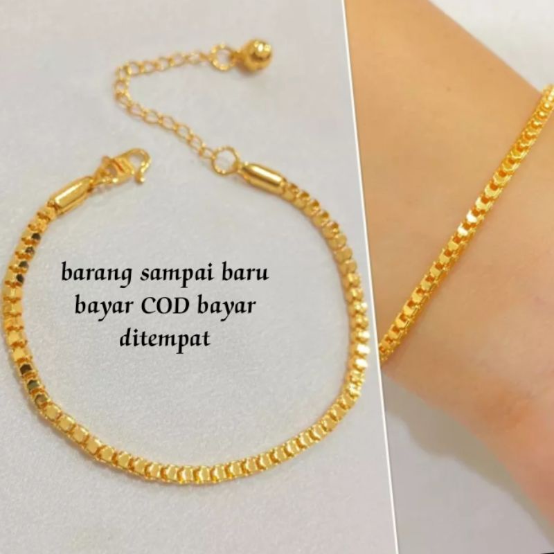 gelangtangan Milano terbaru berlapis emas24K