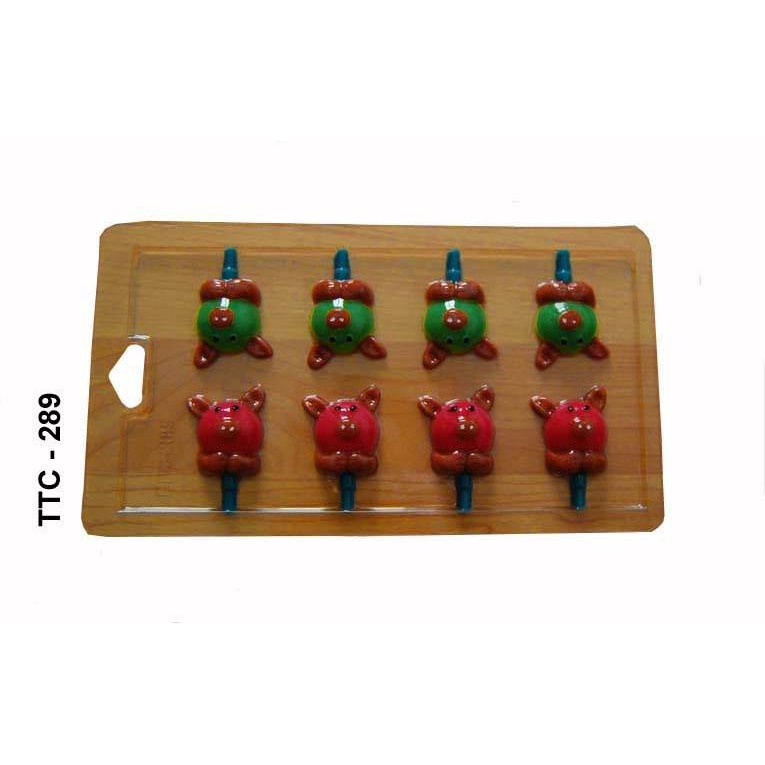 TTC289 Piggy cetakan jelly puding coklat kue ulang tahun