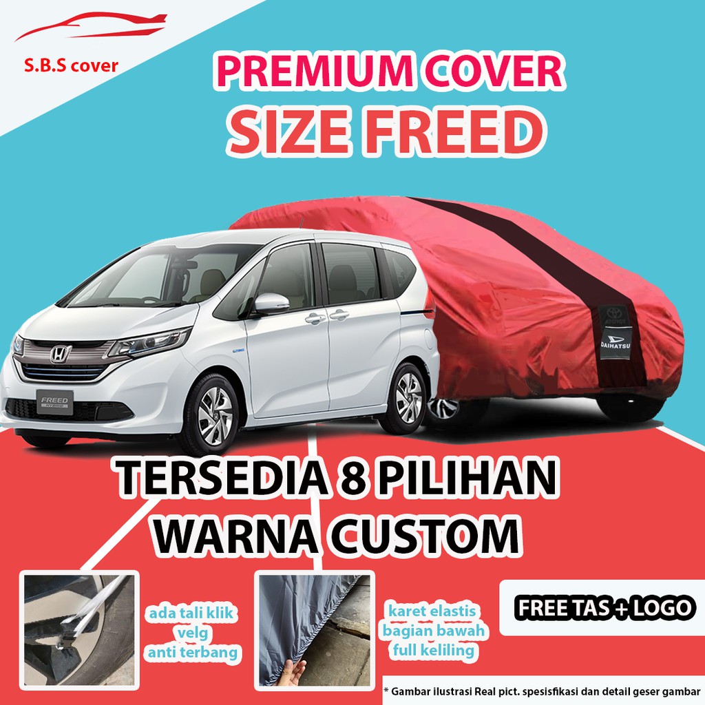 Cover Mobil OUTDOOR PREMIUM HONDA FREED / Sarung Mobil Freed / Mantel Mobil Freed / Mantol Freed