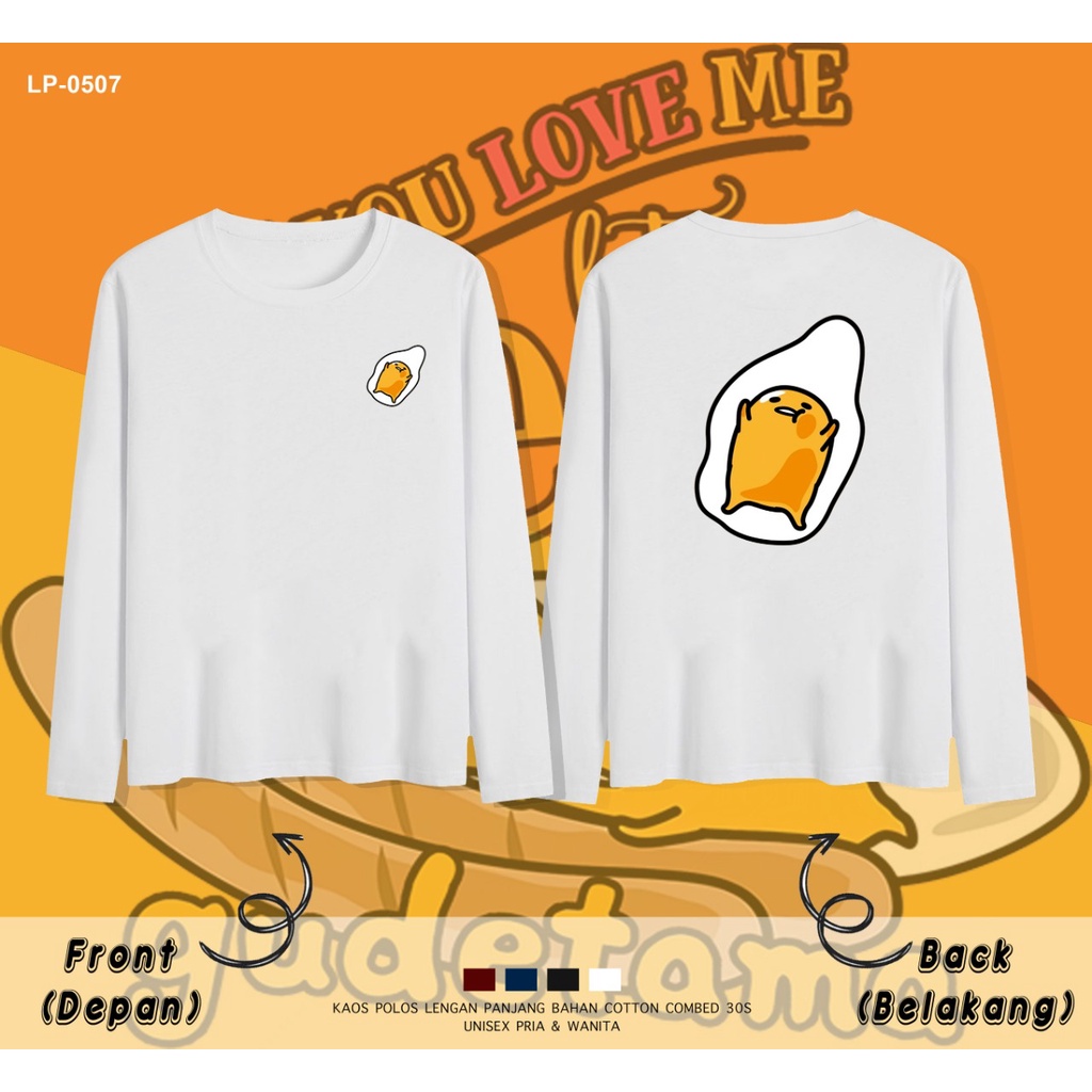 PAKAIAN KAOS LENGAN PANJANG WANITA / IMPORT / LP-0507 / GUDETAMA / CUSTOM TEE / RESELLER VERY WELCOME