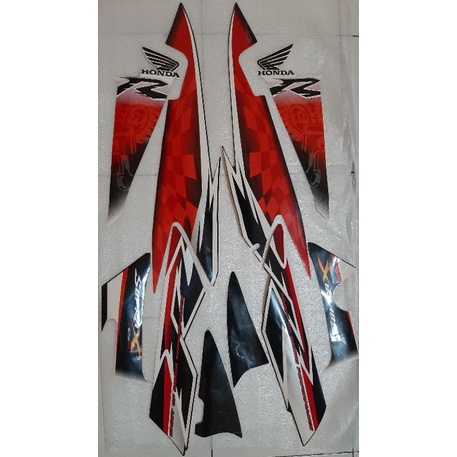 STRIPING STIKER LIS LES POLET MOTOR HINDA SUPRA X 125 R 2008