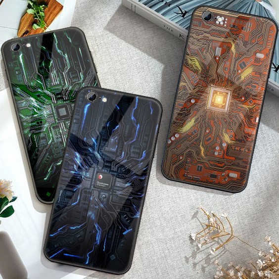 [K46] SoftCase Glass For Oppo Vivo Xiaomi Samsung Iphone Realme a12 a31 a5s a52 a91 a92 a3s a37