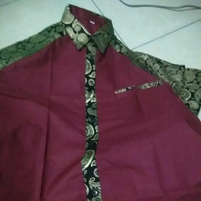 Kemeja Batik Pria Ppbtk07 Modern Lengan Pendek Casual Modis Trendy Masa Kini M L Xl Asli Pekalong