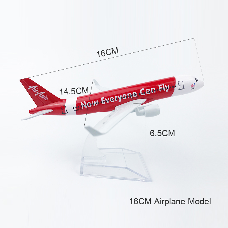 Mainan Model Pesawat Terbang Asia A320 Now Everyone Can Fly Airbus 320 Die Cast Metal 16CM