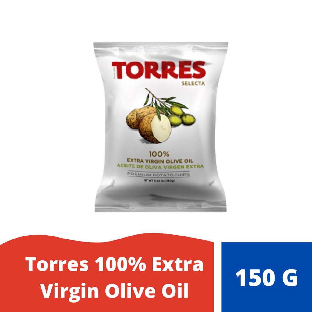 

Torres Selecta 100% Extra Virgin Olive Oil Potato Chips/Keripik Kentang Spayol