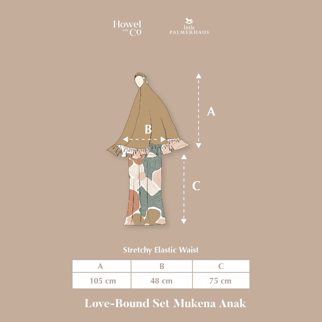 HOWEL &amp; CO X LITTLE PALMERHAUS - Love-Bound Kids Mukena