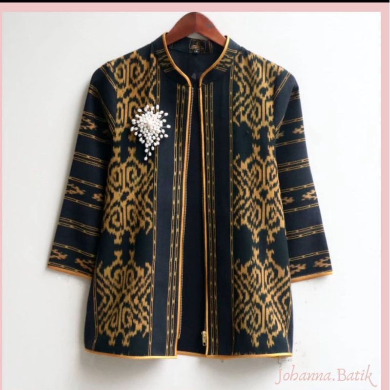 BAJU CARDIGAN TENUN MOTIF SUMBA