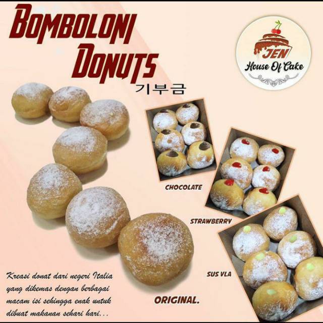 

Bomboloni donuts donat bomboloni only semarang via gosend