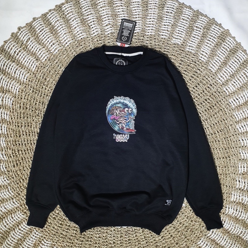 SWEATER CREWNECK PRIA BLACK INSOMNIA ORIGINAL WANITA SWITER DISTRO SWEATSHIRT EIGHT DISTRO-Crewneck 2