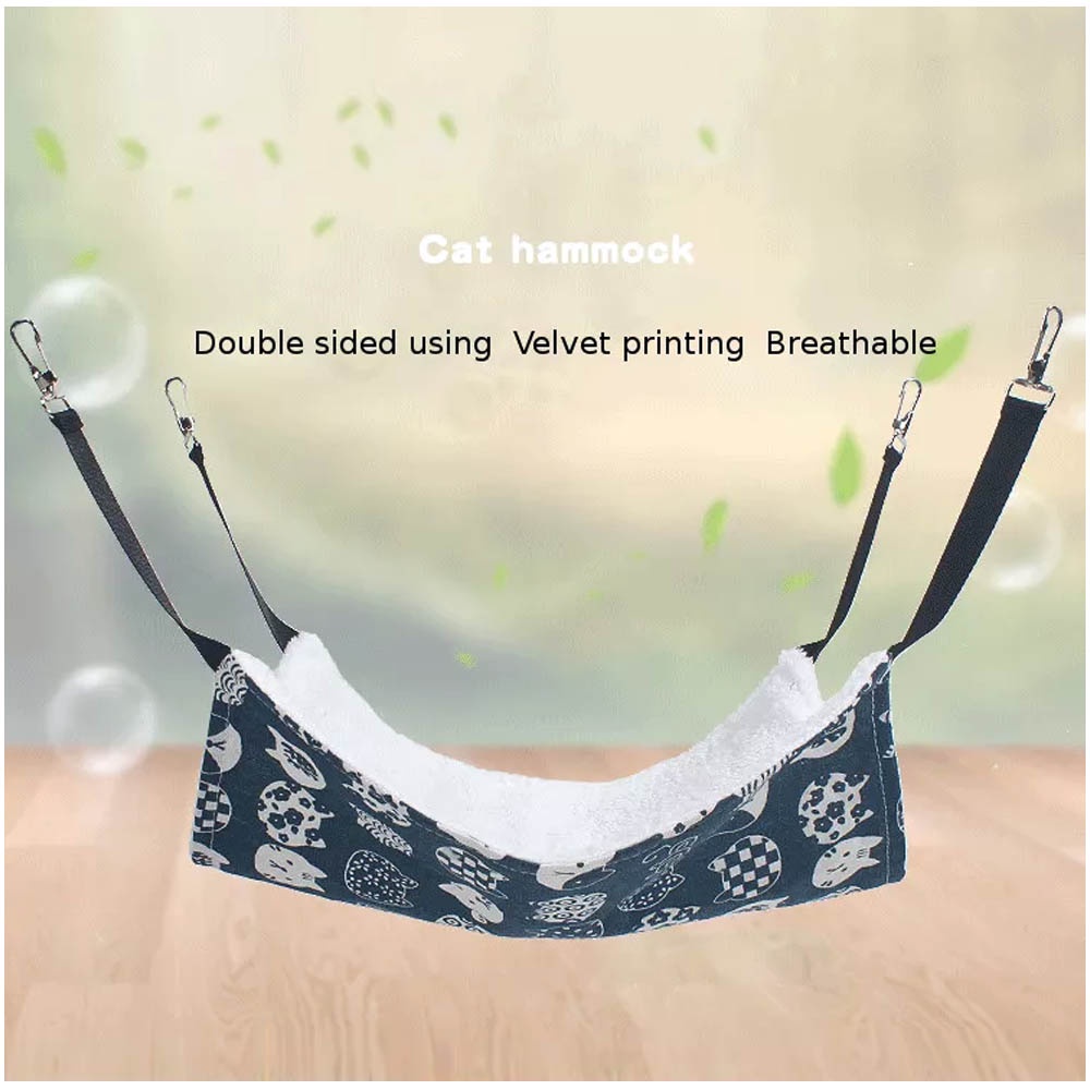 Pet Hammock - Ayunan Kucing Lembut motif Kartun