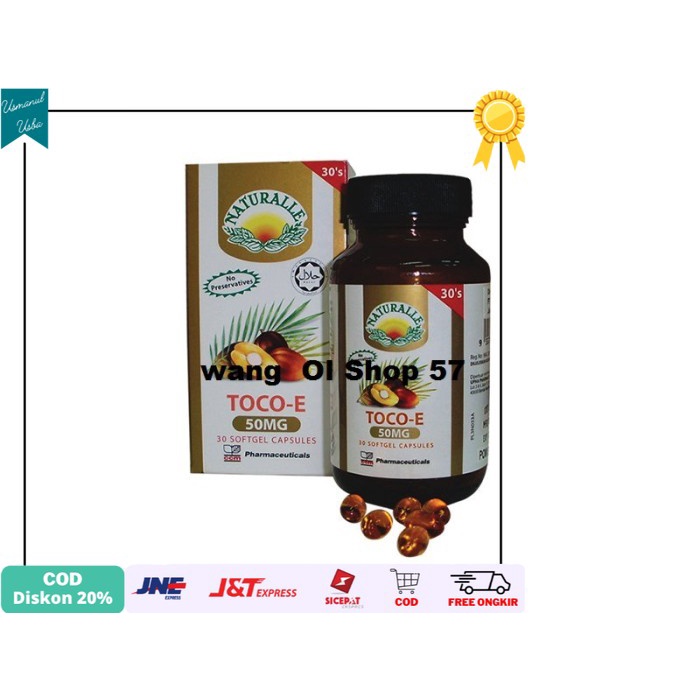 

❤COD❤ NATURALLE TOCO - E 50 Mg (30 - Soft Gel)