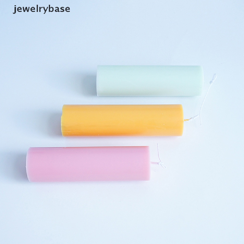 Cetakan Lilin Bentuk Silinder Bahan Plastik Tahan Lama Handmade DIY