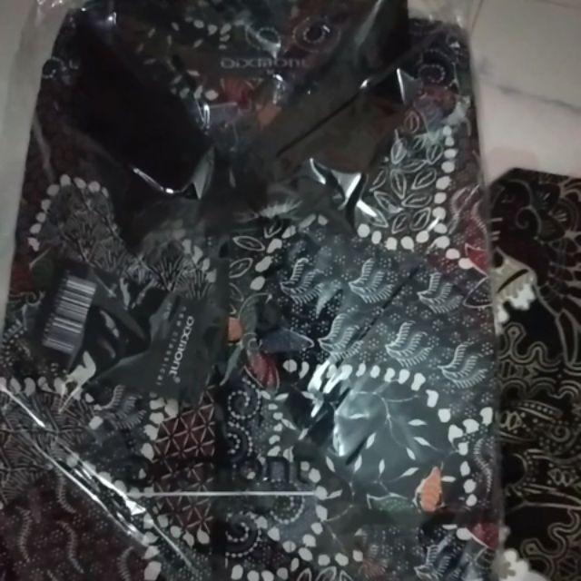 Kemeja Batik Pria Lengan Pendek Bs62 Katun Motif Modern Dixmont Semi Slim Fit Premium