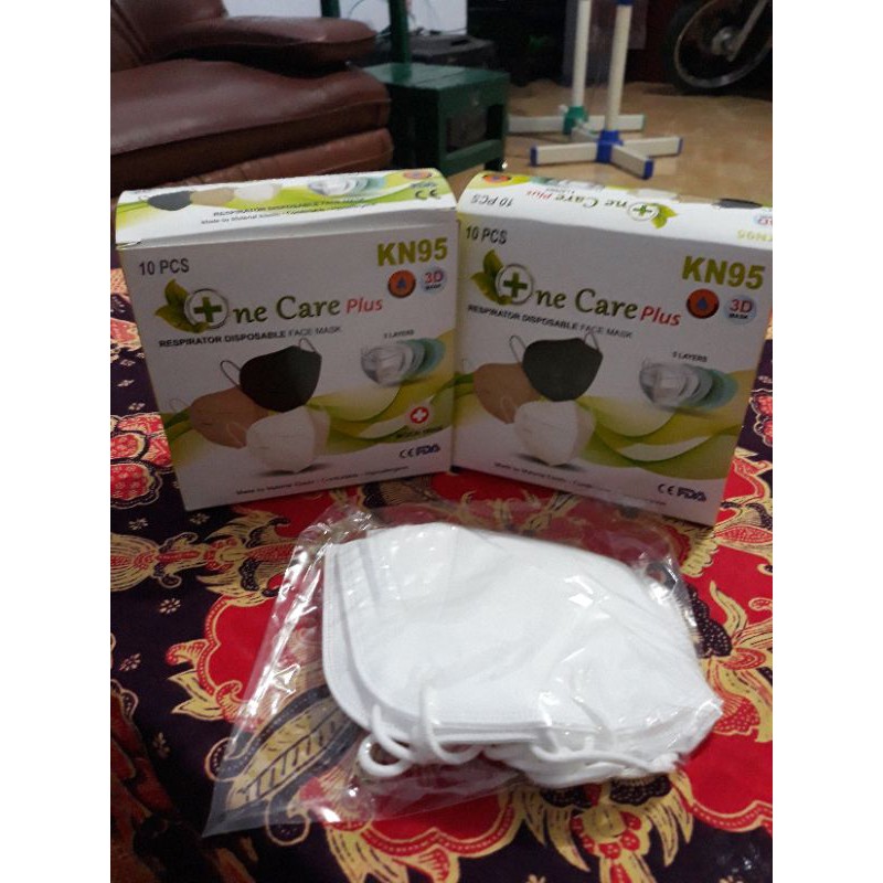 KN95 one care plus/KN95 One care/ 3D mask/ masker murah/KN95 black/Kn95 warna/masker Kn94 abu-abu