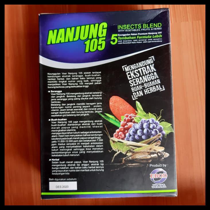 Nanjung 105 Voer Pelet Ebod Jaya Pakan Burung Juara Lomba Untuk