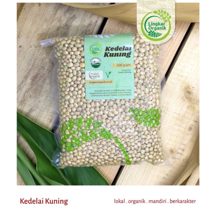 

kacang kedelai kuning organik lingkar organik 500gr