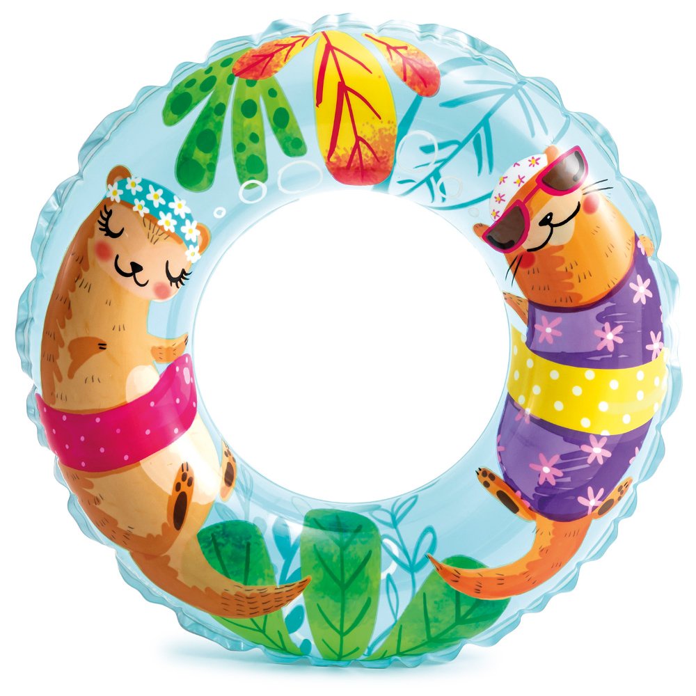 Bimbozone - Pelampung bulat Ban Renang Swim Ring - Intex 59242 Mermaid / Beach / Dino