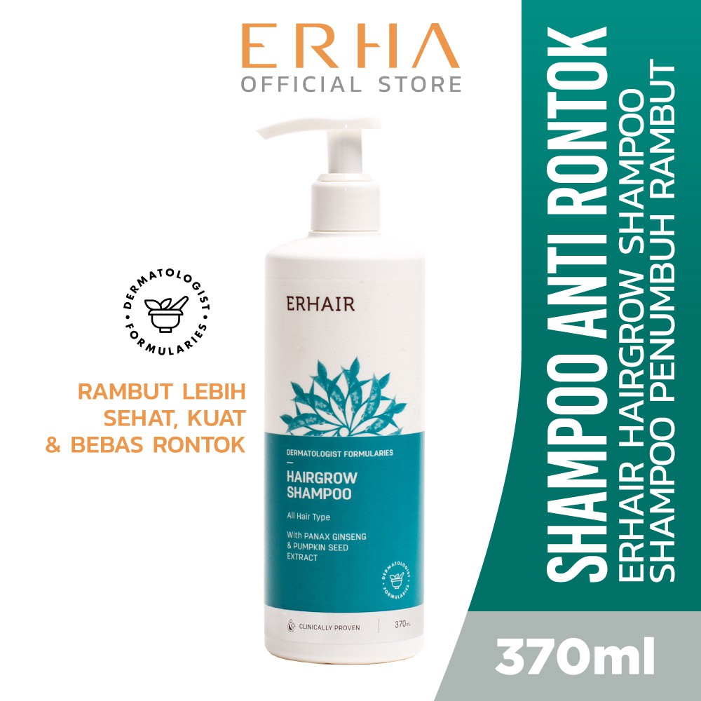 Jual Erha Hairgrow Shampoo 370 ml Sampo Rambut Rontok Shopee Indonesia