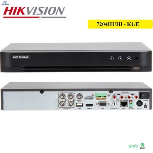 DVR HIKVISION 4 CHANNEL UP TO 5MP 7204HUHI-K1/E TURBO HD ORIGINAL HIKVISION