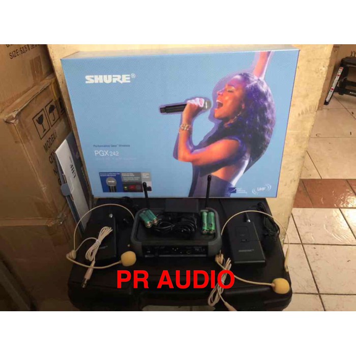 Mic Wireless SHURE PGX 242 / PGX242 (Jepit+Jepit)