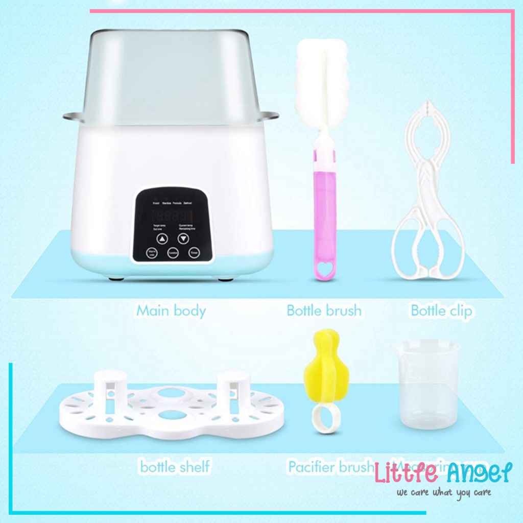 Botol Steril Multifungsi Penghangat Botol Susu Bayi LCD Display Remote Baby Bottle Sterilizer Warmer