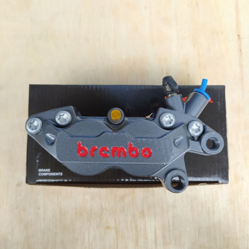 kaliper Brembo axial 4p grey kaliper depan Brembo 4 piston axial import